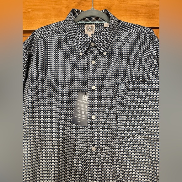 Cinch Men’s Patterned Button-Up Shirt Size L - Picture 3 of 7